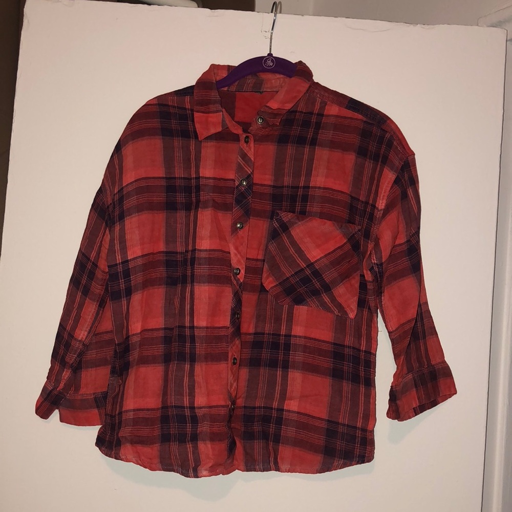 Cropped flannel